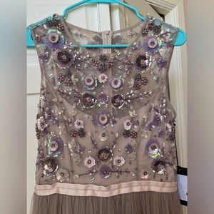 NWT - Gorgeous mauve Needle & Thread embroidered maxi dress - US 6